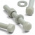 50x Natural Glass Filled Nylon Hex Head Screws M5 x 40mm, Nuts & Washers