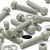 5x Natural Glass Filled Nylon Hex Head Screws M20 x 100mm, Nuts & Washers
