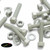10x Glass Filled Reinforced Nylon Hex Head M10x50mm, Plastic Bolts, Nuts & Washers