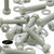 10x Glass Filled, Reinforced Super Nylon, Hex Head, M10 x 50mm, Plastic Bolts, Nuts & Washers