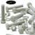 10x Natural Glass Filled Nylon Hex Head Screws M10 x 50mm, Nuts & Washers