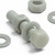 10x Glass Filled, Reinforced Super Nylon, Hex Head, M10 x 50mm, Plastic Bolts, Nuts & Washers