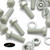 20x Natural Glass Filled Nylon Hex Head Screws M10 x 30mm, Nuts & Washers
