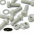 20x Natural Glass Filled Nylon Hex Head Screws M10 x 30mm, Nuts & Washers