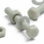 50x Natural PA66 50% Glass-Fibre Hex Head Plastic Bolts, Nuts & Washers - M3 x 20 mm