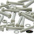 50x Natural PA66 50% Glass-Fibre Hex Head Plastic Bolts, Nuts & Washers - M3 x 20 mm