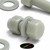 10x Natural Glass Filled Nylon Hex Head Screws M12 x 30mm, Nuts & Washers