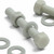 10x Natural Glass Filled Nylon Hex Head Screws M10 x 70mm, Nuts & Washers