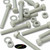 10x Natural Glass Filled Nylon Hex Head Screws M10 x 70mm, Nuts & Washers