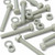 10x Natural Glass Filled Nylon Hex Head Screws M10 x 70 mm, Nuts & Washers