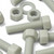 10x Natural Glass Filled Nylon Hex Head Screws M12 x 50mm, Nuts & Washers