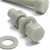 10x Natural Glass Filled Nylon Hex Head Screws M12 x 50mm, Nuts & Washers
