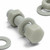 5x Natural Glass Filled Nylon Hex Head Screws M16 x 65mm, Nuts & Washers