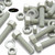 5x Natural Glass Filled Nylon Hex Head Screws M16 x 65mm, Nuts & Washers