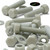 5x Natural Glass Filled Nylon Hex Head Screws M16 x 65mm, Nuts & Washers