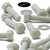 50x Natural PA66 50% Glass-Fibre Hex Head Plastic Bolts, Nuts & Washers - M5 x 20 mm