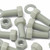 50x Natural Glass Filled Nylon Hex Head Screws M8 x 20 mm, Nuts & Washers