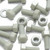 50x Natural Glass Filled Nylon Hex Head Screws M8 x 20mm, Nuts & Washers