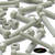 50x Natural Glass Filled Nylon Hex Head Screws M6 x 40mm, Nuts & Washers