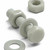 50x Natural Glass Filled Nylon Hex Head Screws M4 x 20mm, Nuts & Washers