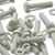 50x Natural PA66 50% Glass-Fibre Hex Head Plastic Bolts, Nuts & Washers - M4x20mm