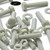 50x Natural PA66 50% Glass-Fibre Hex Head Plastic Bolts, Nuts & Washers - M4 x 20 mm