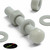 20x Glass Filled, Reinforced Super Nylon, Hex Head, M8 x 50mm, Plastic Bolts, Nuts & Washers