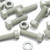 50x Natural Glass Filled Nylon Hex Head Screws M8 x 30mm, Nuts & Washers