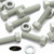 50x Natural Glass Filled Nylon Hex Head Screws M8 x 30mm, Nuts & Washers