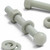 50x Natural Glass Filled Nylon Hex Head Screws M6 x 50mm, Nuts & Washers