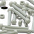 50x Natural Glass Filled Nylon Hex Head Screws M6 x 50mm, Nuts & Washers