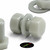 20x Natural Glass Filled Nylon Hex Head Screws M10 x 20mm, Nuts & Washers