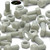 20x Natural Glass Filled Nylon Hex Head Screws M10 x 20mm, Nuts & Washers