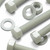 10x Natural Glass Filled Nylon Hex Head Screws M10 x 60 mm, Nuts & Washers