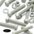 10x Glass Filled Reinforced Nylon Hex Head M10 x 60 mm, Plastic Bolts, Nuts & Washers