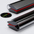 4x Black, Flexible Acrylic Hinges, 300mm - No glue required. Low Profile, Living Flex Hinges