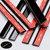 4x Black Self-Adhesive Acrylic Flexible Hinges, 300mm, Low Profile Living Hinges