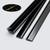 2x Black 1150 mm Acrylic / Polycarbonate Low Profile Flexible Living Hinges