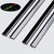 2x Black 1150 mm Acrylic / Polycarbonate Low Profile Flexible Living Hinges