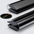2x Black, Flexible Acrylic Hinges, 1150mm. Low Profile, Living Flex Hinge