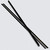 2x Black 1150mm Acrylic / Polycarbonate Low Profile Flexible Living Hinges