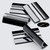 5x Black Flexible Acrylic Hinges, 50mm, Low Profile Living Hinges