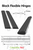 5x Black 50mm Acrylic Low Profile Flexible Living Hinges, Continuous