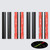 4x 100mm Black Acrylic Flexible Hinges, Self-Adhesive, No Glue Required