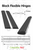 2x Black 950mm Acrylic / Polycarbonate Low Profile Flexible Living Hinges