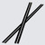 2x Black 950mm Acrylic / Polycarbonate Low Profile Flexible Living Hinges