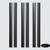 3x Black Flexible Living Hinges, 200mm, Low Profile Acrylic / Polycarbonate