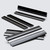 4x Black Flexible Living Hinges, 100mm, Low Profile Acrylic / Polycarbonate
