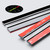 2x Black, Flexible Acrylic Hinges, 950mm - No glue required. Low Profile, Living Flex Hinges
