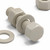 10x Natural PPS Hex Head Plastic Screws & Bolts M5 x 20mm, Nuts & Washers
